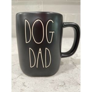 DOG DAD w/PAW on Back Rae Dunn Black Mug 19oz Father Papa Pop Daddy FATHER’s Day